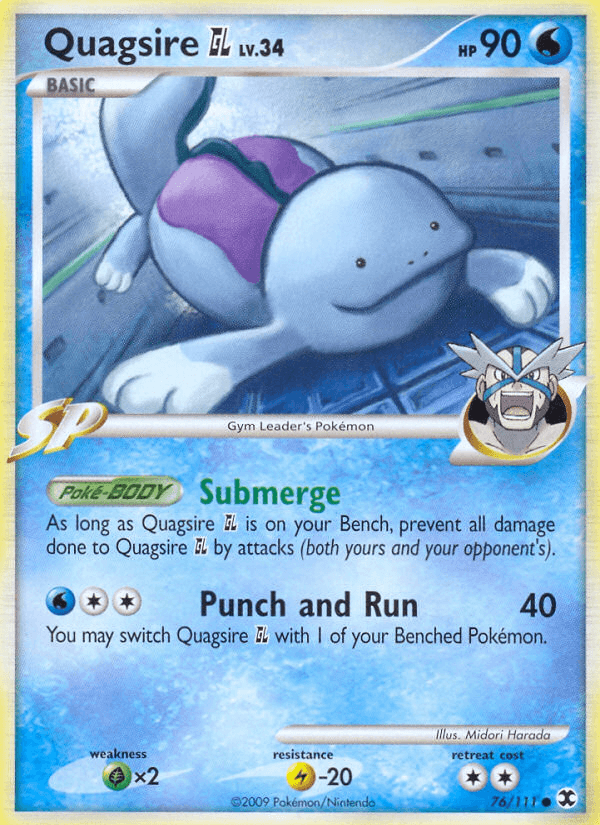 Quagsire GL Pokémon card