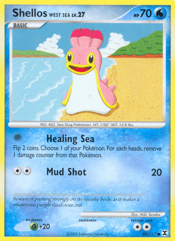 Shellos West Sea Pokémon card