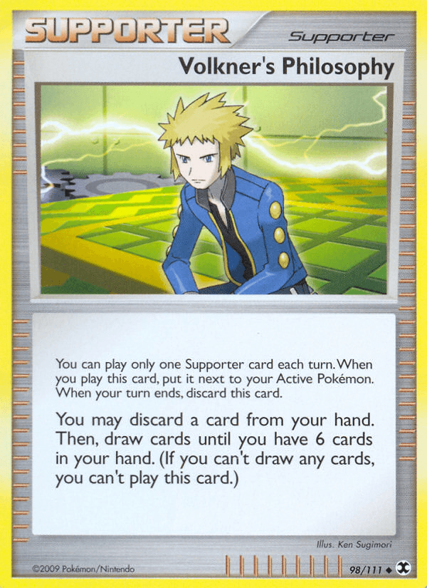 Volkner's Philosophy Pokémon card