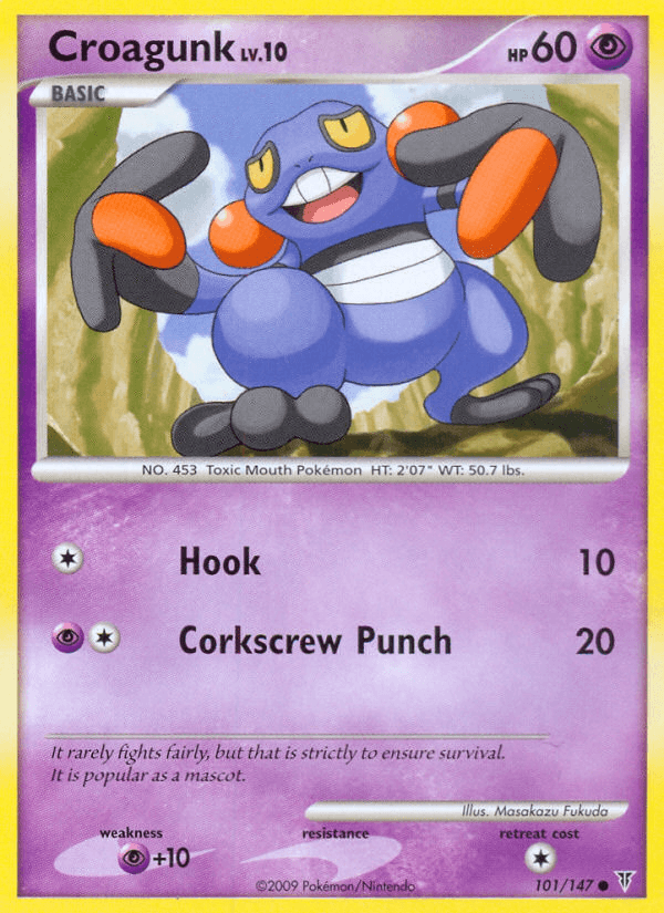 Croagunk Pokémon card