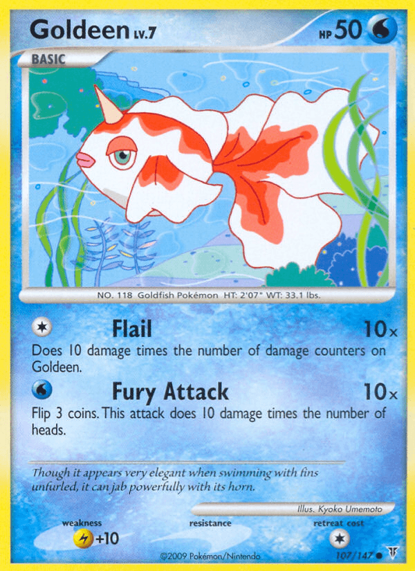 Goldeen Pokémon card