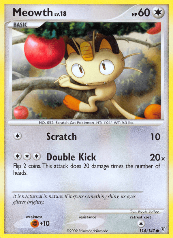 Meowth Pokémon card