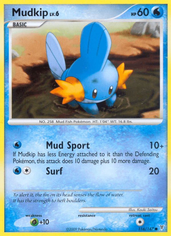 Mudkip Pokémon card