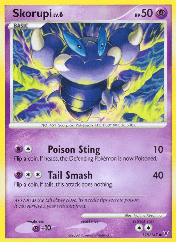 Skorupi Pokémon card