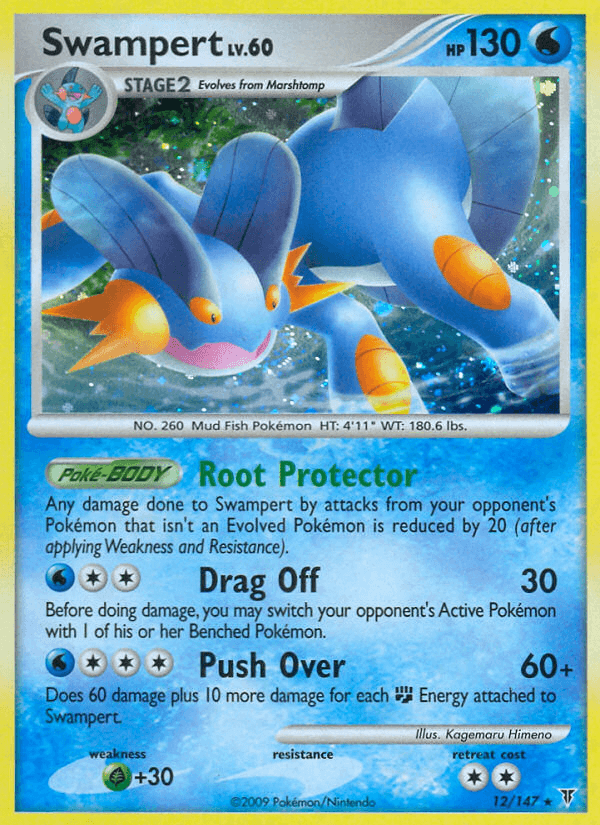 Swampert Pokémon card