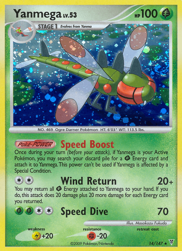 Yanmega Pokémon card