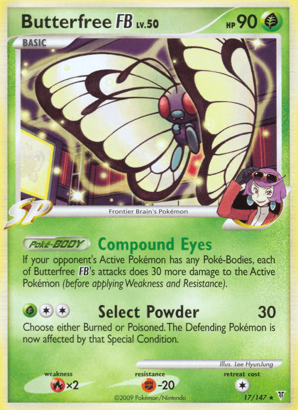 Butterfree FB Pokémon card
