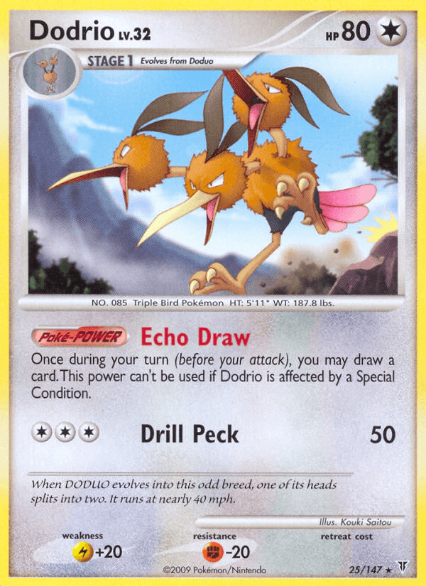 Dodrio Pokémon card