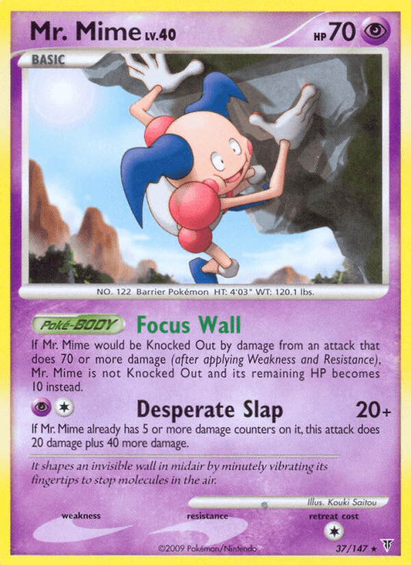 Mr. Mime Pokémon card