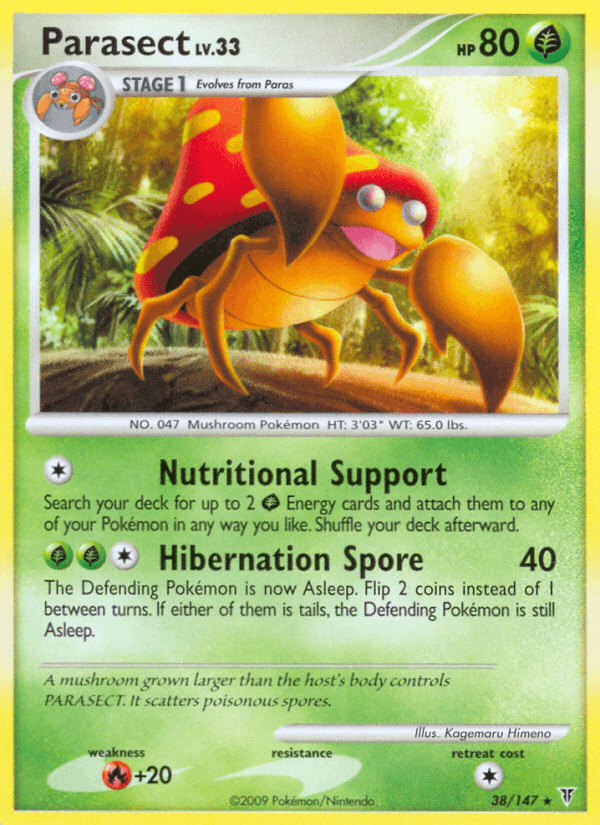Parasect Pokémon card