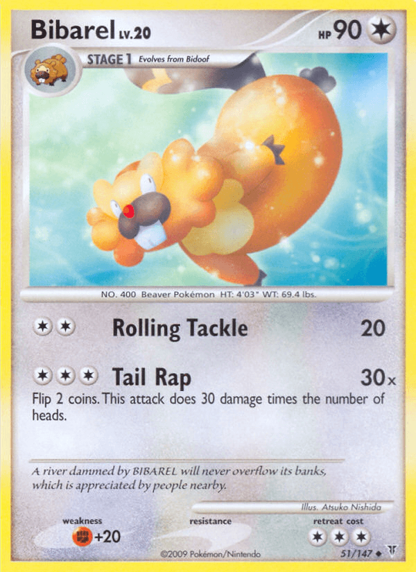 Bibarel Pokémon card