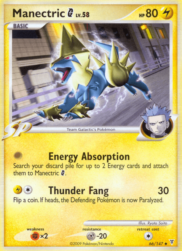 Manectric G Pokémon card