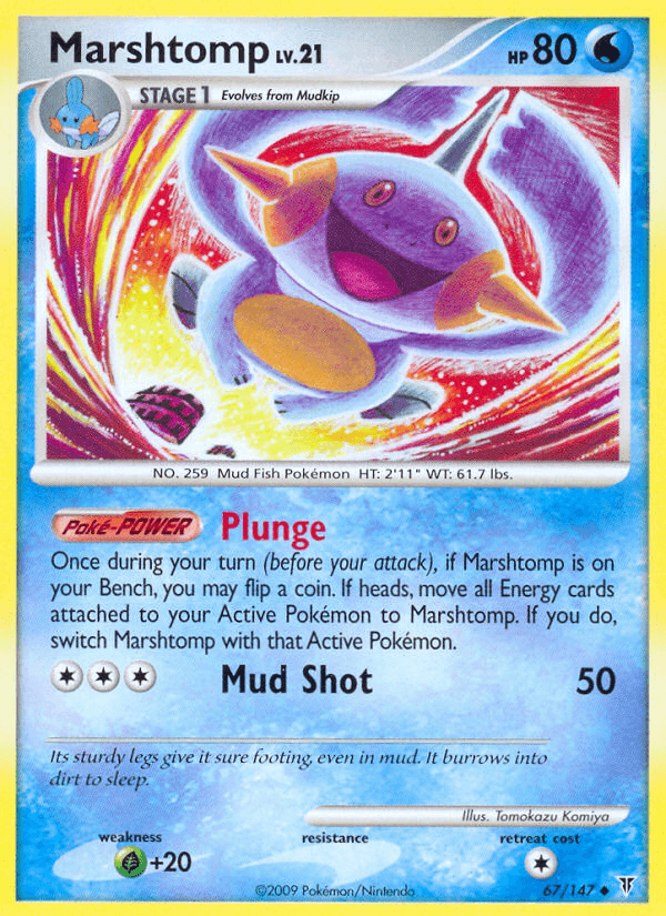 Marshtomp Pokémon card