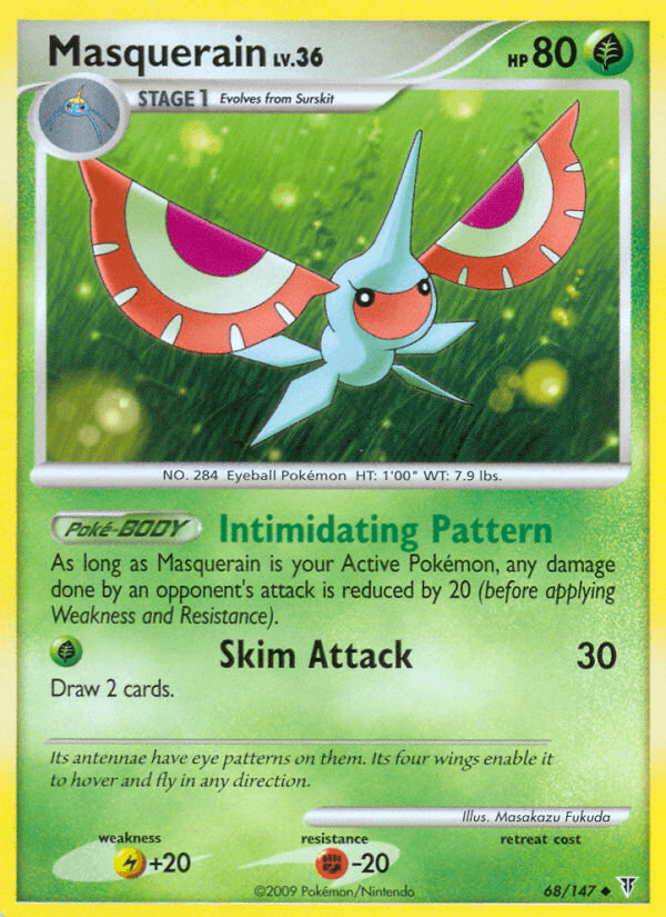 Masquerain Pokémon card