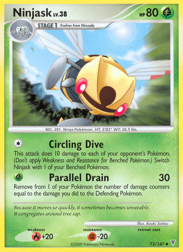 Ninjask Pokémon card