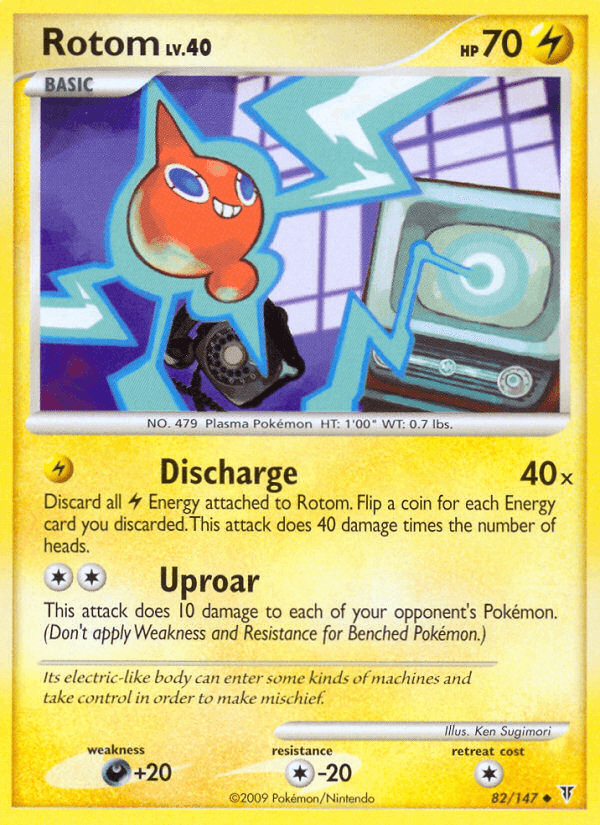 Rotom Pokémon card