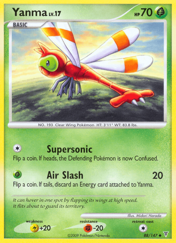 Yanma Pokémon card