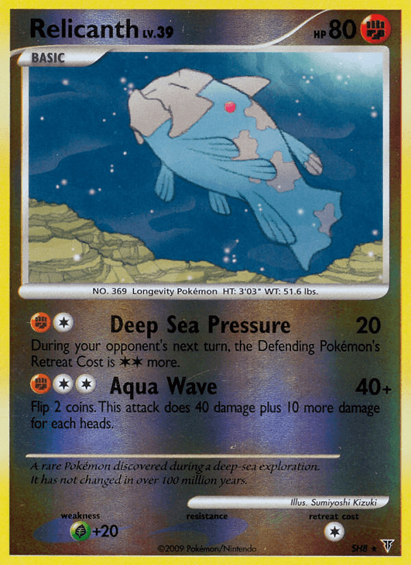 Relicanth Pokémon card