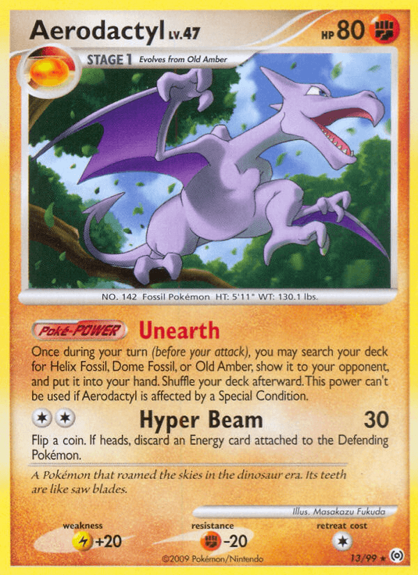 Aerodactyl Pokémon card