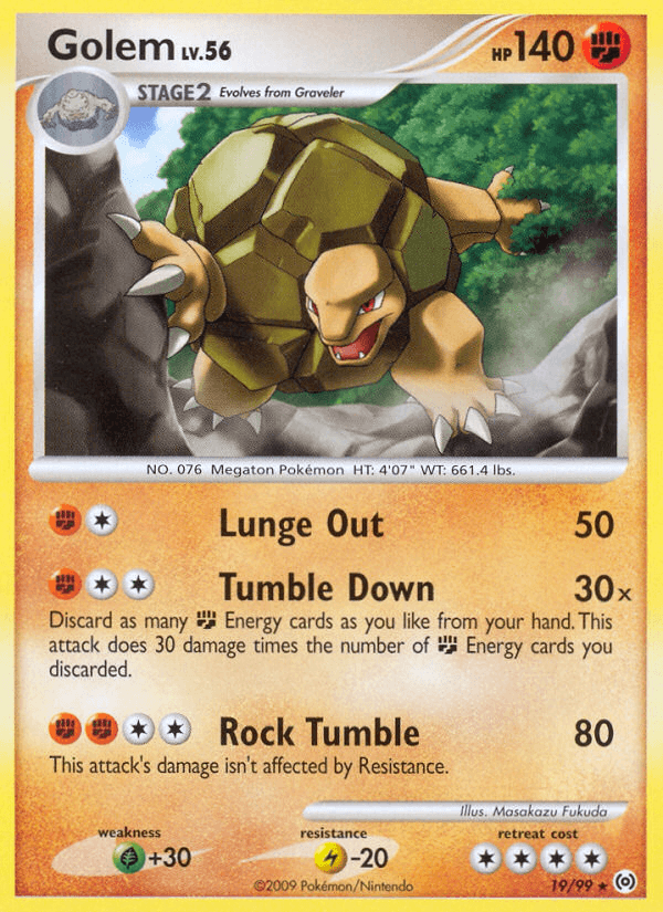 Golem Pokémon card