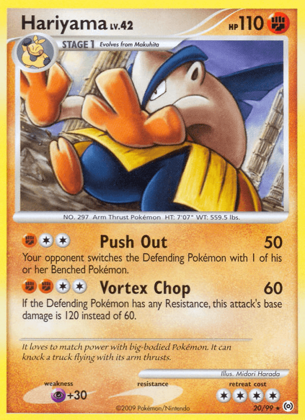 Hariyama Pokémon card