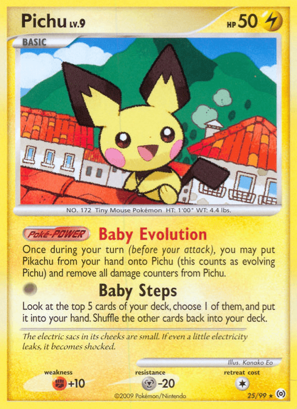 Pichu Pokémon card
