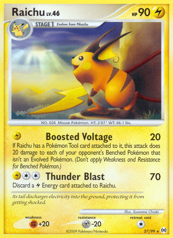 Raichu Pokémon card