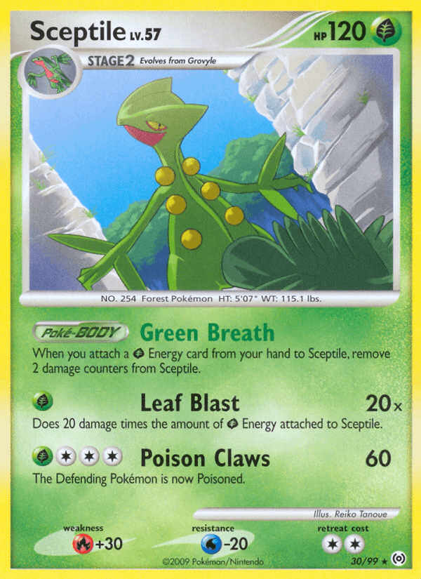 Sceptile Pokémon card