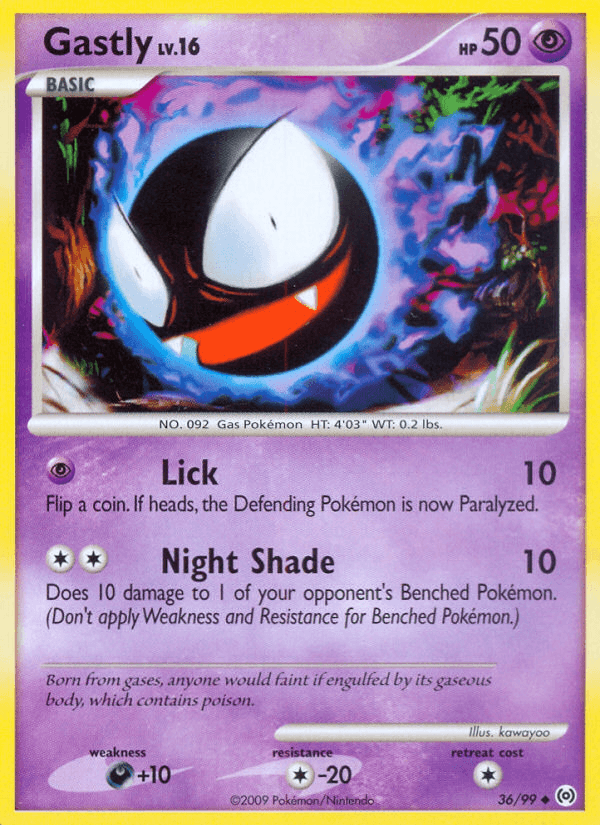 Gastly Pokémon card