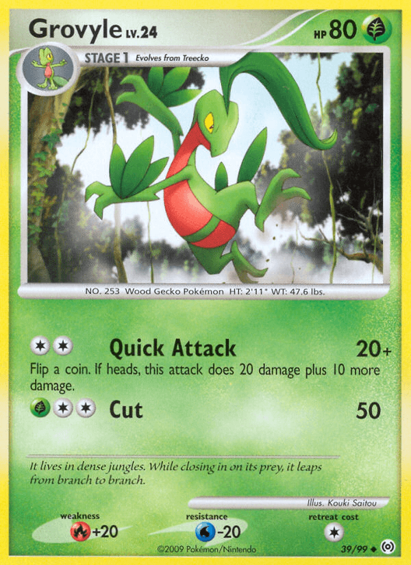 Grovyle Pokémon card