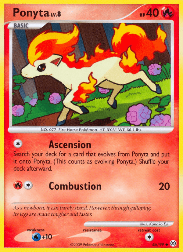 Ponyta Pokémon card