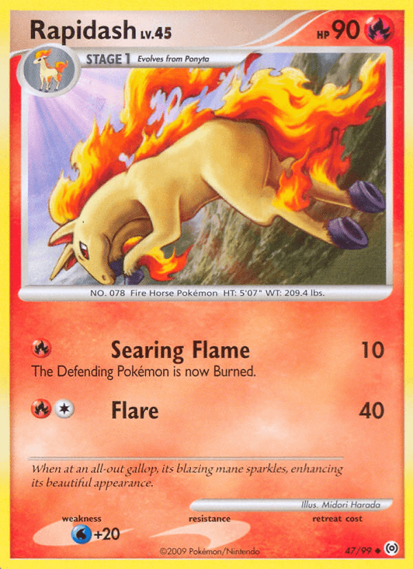 Rapidash Pokémon card