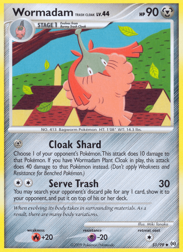 Wormadam Trash Cloak Pokémon card