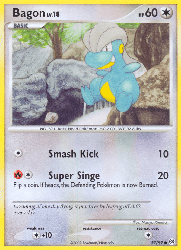 Bagon Pokémon card
