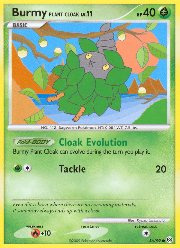Burmy Plant Cloak Pokémon card