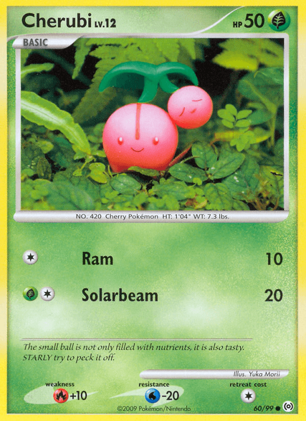Cherubi Pokémon card