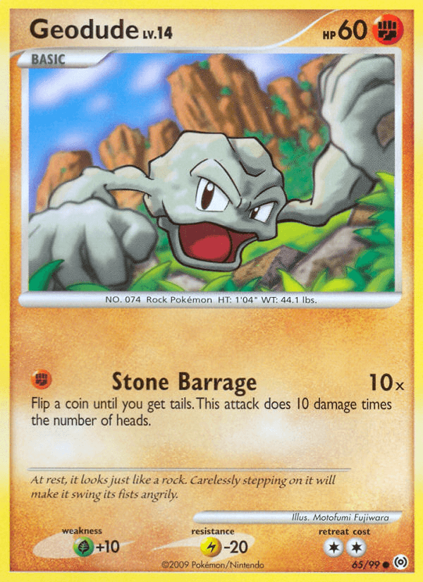Geodude Pokémon card