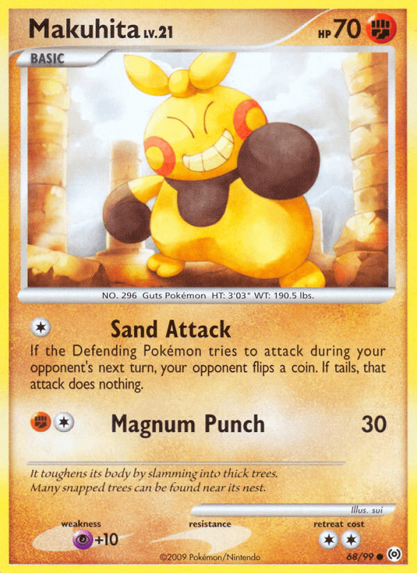 Makuhita Pokémon card