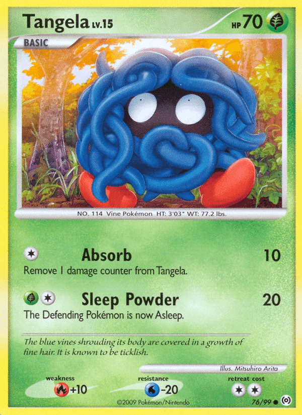 Tangela Pokémon card