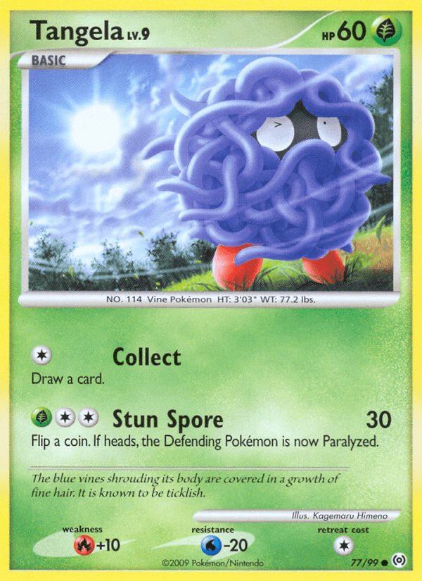 Tangela Pokémon card