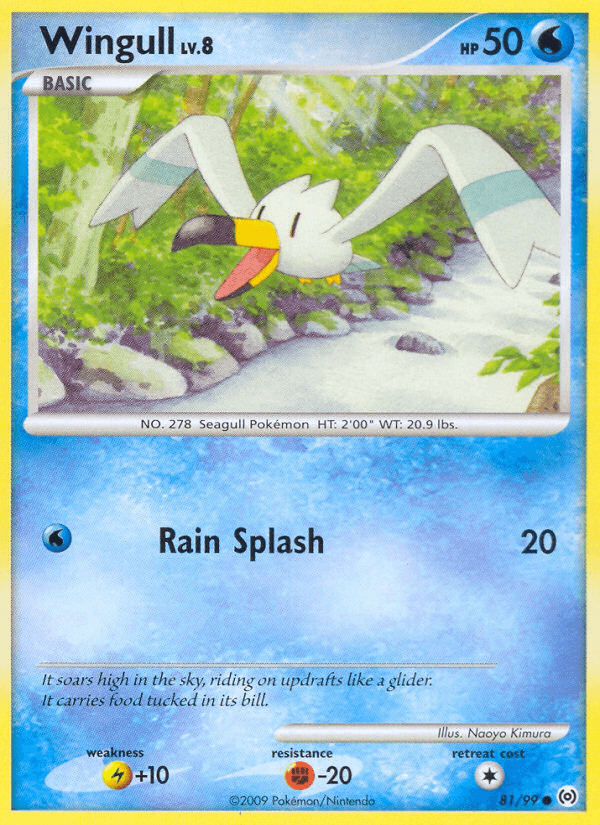 Wingull Pokémon card