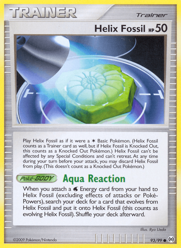 Helix Fossil Pokémon card