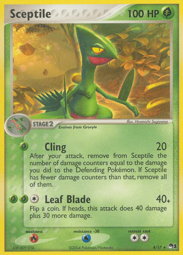 Sceptile Pokémon card