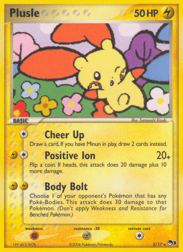 Plusle Pokémon card