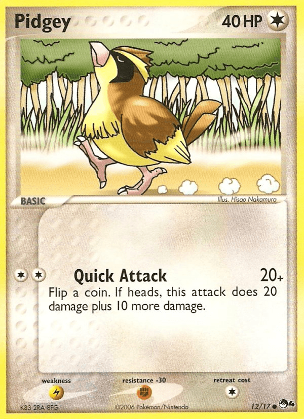 Pidgey Pokémon card