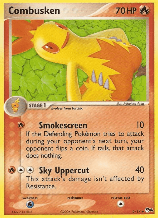Combusken Pokémon card