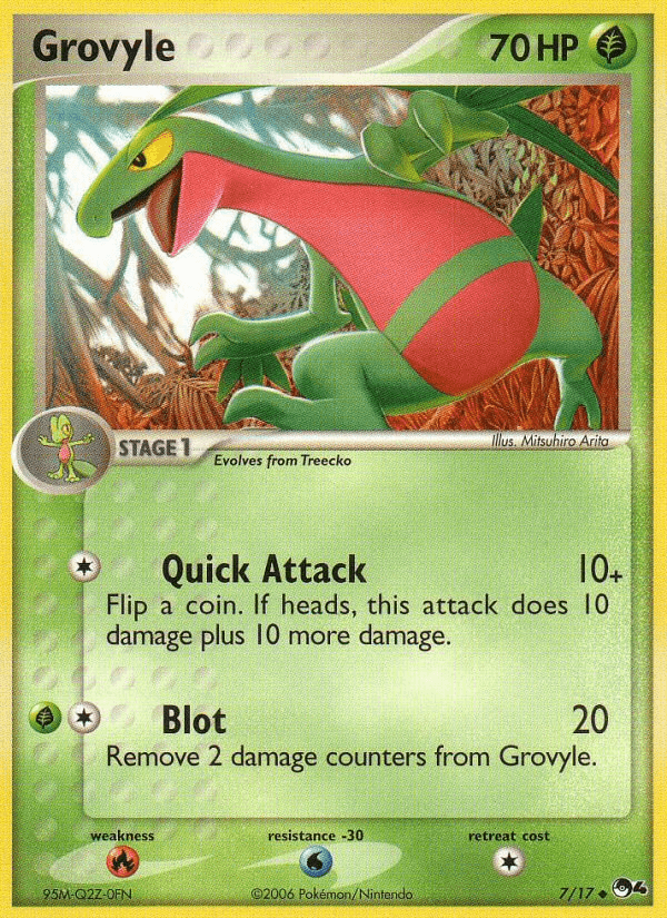 Grovyle Pokémon card