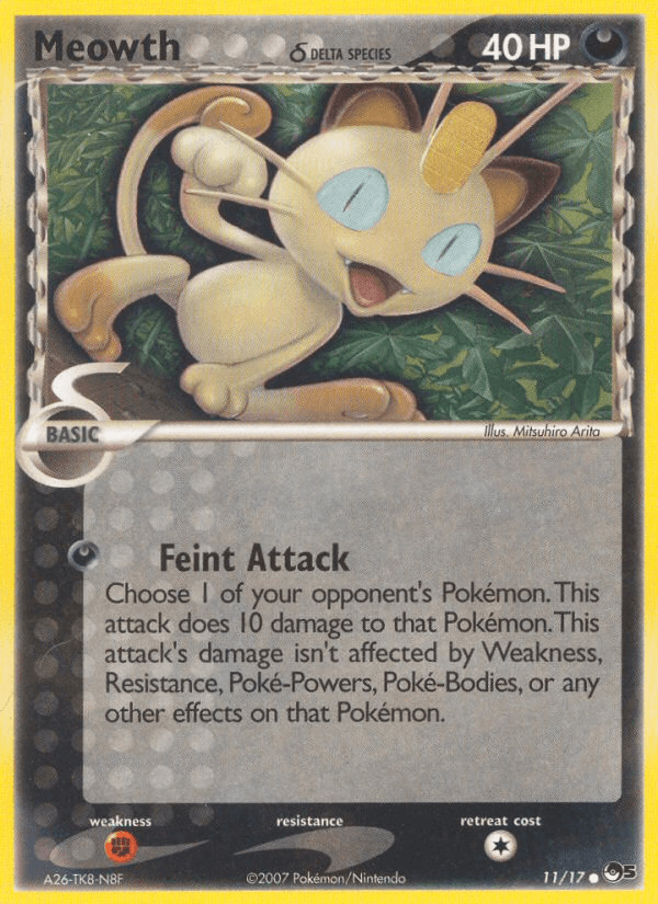 Meowth δ Pokémon card