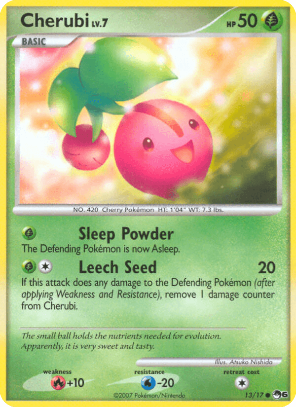 Cherubi Pokémon card