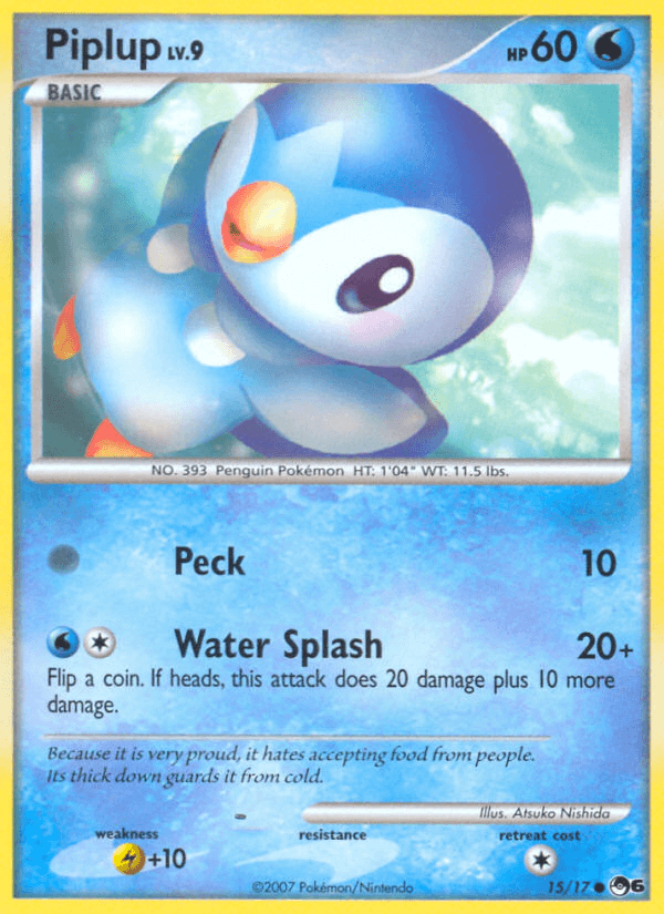 Piplup Pokémon card
